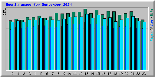 Hourly usage for September 2024